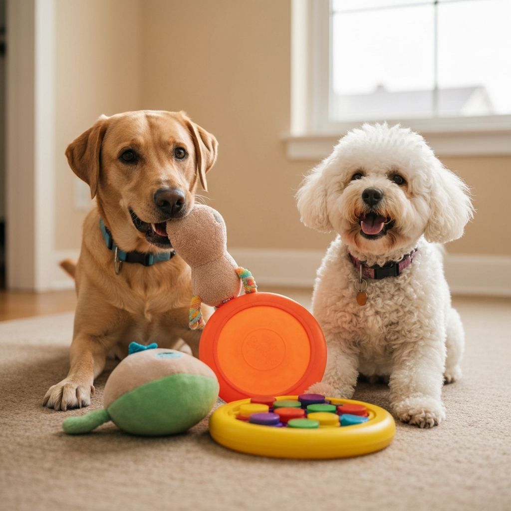 Dogs enjoying Pet Parcel products